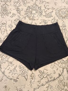 Athleta Black High-Waist Casual Lounge Shorts